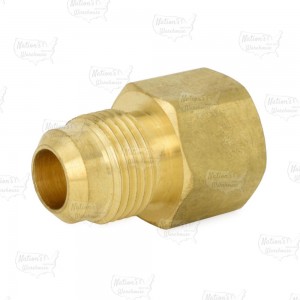 1/2" Flare x 1/2" Female NPT Threaded Brass Adapter