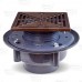 High-Capacity, Square PVC Shower Tile/Pan Drain w/ Oil Rubbed Bronze Strainer, 3" Hub