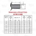 1-1/2" Barbed Insert x 2" Male NPT Threaded PVC Reducing Adapter, Sch 40, Gray