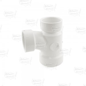 2" x 1-1/2" x 1-1/2" PVC DWV Sanitary Tee