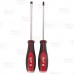 2-piece Demolition Screwdriver Set w/ Magnetic Tips, Tri-Lobe Handles & Hex Shanks