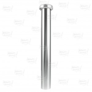 1-1/4" x 12", 22GA, Slip Joint Extension (Tailpiece), Chrome Plated Brass, w/ Zinc Slip Nut