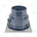 Standard Adjustable Cleanout Complete Assembly, Square, Stainless Steel, PVC 3" Hub