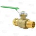 3/4" Press x 3/4" MPT Threaded Brass Ball Valve, Full Port, Lead-Free