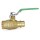 3/4" PEX Expansion x 3/4" Sweat Brass Ball Valve, Lead-Free