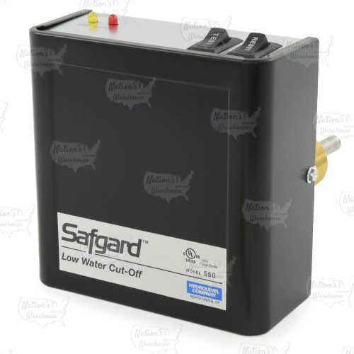 Safgard 550, Low Water Cut-Off w/ Manual Reset & Test Button, Gas or Oil, 120V