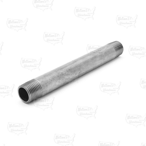 1/2" x 8" Stainless Steel Pipe Nipple