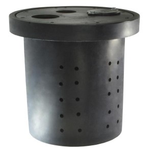 Crawl Space Sump Basin, 16.5" x 15", Perforated