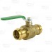 1" Press Brass Ball Valve w/ Waste Outlet, Full Port (Lead-Free)