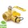 Webstone Valves 40615W 1-1/4 inch Brass Ball Valve w/ Hose Drain, NPT Threaded, Full Port (Lead-Free)