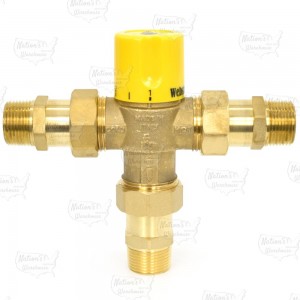 3/4" Union Male Threaded Mixing Valve (Lead-Free), 95-131F