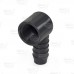 3/4" Barbed Insert x 3/4" Female NPT 90° PVC Elbow, Sch 40, Gray