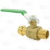 1/2" Press x 1/2" MPT Threaded Brass Ball Valve, Full Port, Lead-Free