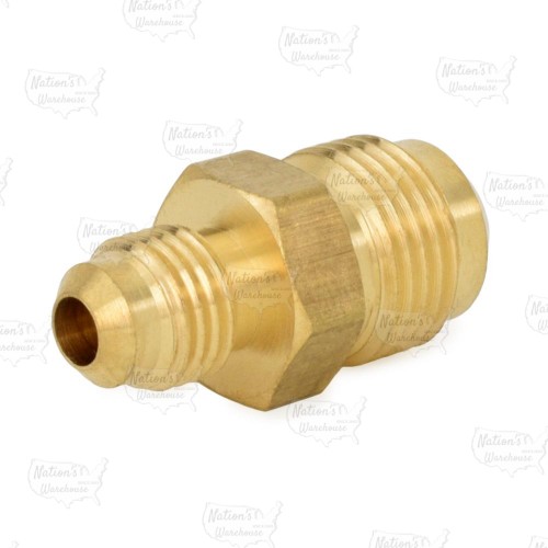 3/8" x 1/4" Brass Flare Reducing Union