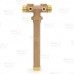 1-1/4" MPT x 13" Union Brass Well Tank Tee (Lead-Free)