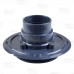 Round PVC Shower Pan Drain w/ Snap-in 19-Gauge St. Steel Strainer, 2" Hub x 3" Inside Fit (less test plug)