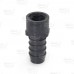 3/4" Barbed Insert x 1/2" Female NPT Threaded PVC Reducing Adapter, Sch 40, Gray