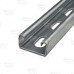 3ft Low-Profile (13/16" x 1-5/8") Metal Strut Channel, Pre-Galvanized Steel, Half-Slotted, 14-Gauge