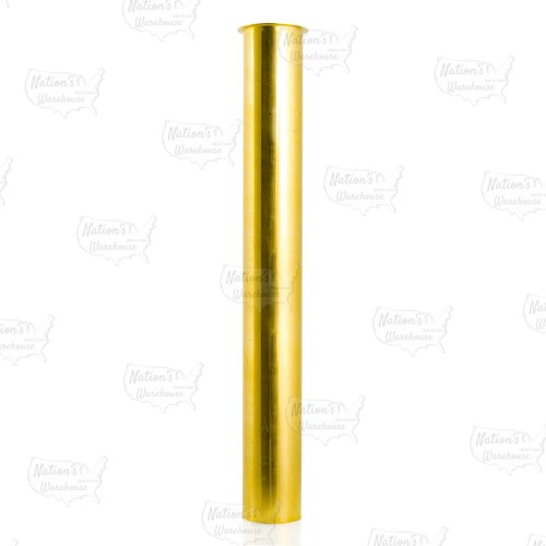 1-1/2" x 18", 17GA, Flanged Tailpiece, Rough Brass