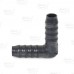 1/2" Barbed Insert 90° PVC Elbow, Sch 40, Gray