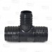 2" x 2" x 1-1/2" Barbed Insert PVC Reducing Tee, Sch 40, Gray