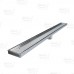 36" long, StreamLine Stainless Steel Linear Shower Pan Drain w/ Tile-in Strainer, 2" PVC Hub