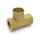 Matco Norca CRTF0403T04LF 3/4" C x 1/2" Female Thread x 3/4" C Cast Brass Adapter Tee, Lead Free