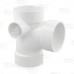 4" PVC DWV Sanitary Tee w/ 2" Left Side Inlet