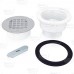 2" Hub, Solvent Weld PVC Shower Base/Module Drain w/ Snap-in Strainer, Receptor Base