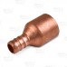 1" PEX x 3/4" Copper Pipe Adapter (Lead-Free Copper)