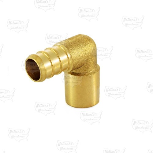 1/2” PEX x 1/2” Copper Fitting Elbow, Lead-Free