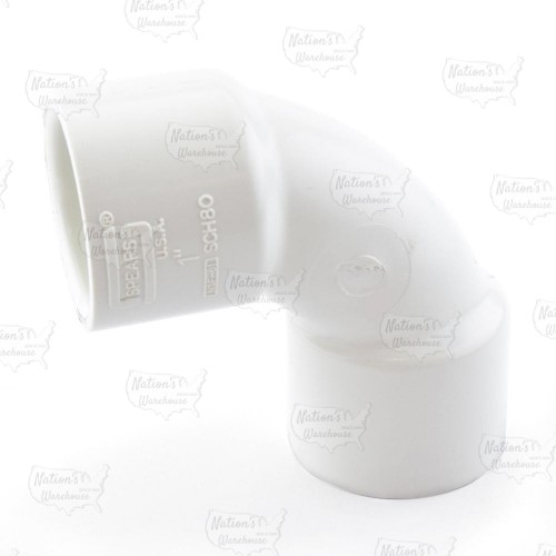 1" PVC (Sch. 40) 90° Sweep Elbow