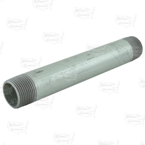 1” x 8” Galvanized Steel Pipe Nipple