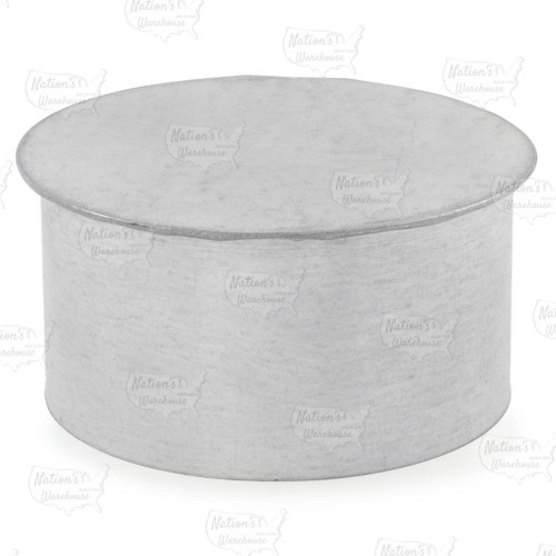 4" Galvanized Clean-Out Cap, 26 GA..