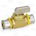 1/2" PEX Press Ball Valve, Lead-Free Bronze