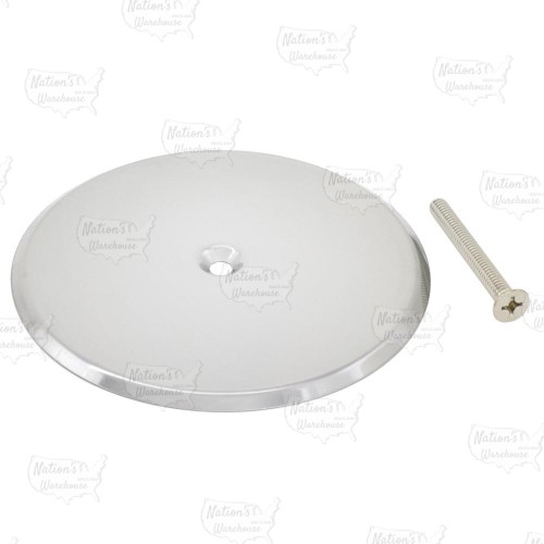 5" dia. Stainless Steel Cleanout Cover Plate w/ Screw