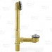 Lift and Turn Bathtub Drain Waste (Full Kit) w/ Chrome Plated Trim, 20GA Tubular Brass, 2-hole