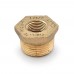 1" MPT x 1/2" FPT Brass Bushing, Lead-Free