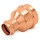 2" x 1" Press Copper Reducing Coupling, Imported