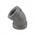 3/4" Black 45° Elbow (Imported)