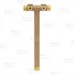 1" MPT x 13" Solid Brass Well Tank Tee (Lead-Free)