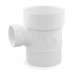 4" x 4" x 2" PVC DWV Sanitary Street Tee (Spigot x Socket x Socket)