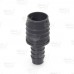 1-1/4" x 3/4" Barbed Insert PVC Reducing Coupling, Sch 40, Gray