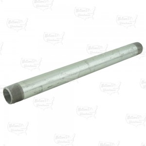 3/4” x 12” Galvanized Steel Pipe Nipple