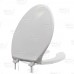 Bemis 7850TDG (White) Hospitality Plastic Elongated Toilet Seat w/ DuraGuard, Heavy-Duty