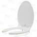 Bemis 7850TDG (White) Hospitality Plastic Elongated Toilet Seat w/ DuraGuard, Heavy-Duty