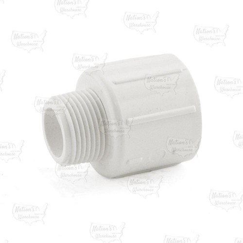 3/4" x 1" PVC (Sch. 40) MIP x Socket Adapter