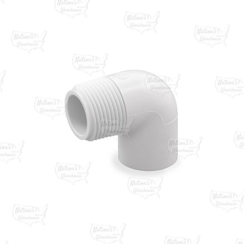 1/2" x 3/4" PVC (Sch. 40) Socket x MIP 90° Reducing Elbow