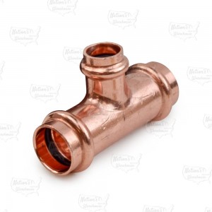 3/4" x 3/4" x 1/2" Press Copper Tee, Imported