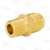 3/8" Flare x 1/4" Male NPT Threaded Brass Adapter